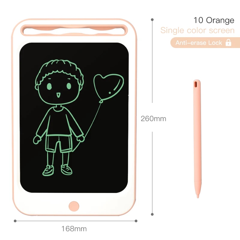 10 single orange Beiens игрушки для рисования 8,5/10 дюймов ЖК-доска для рисования ультра-тонкий планшет для письма электронный блокнот для рукописного ввода Красочная доска для экрана - Цвет: 10 single orange