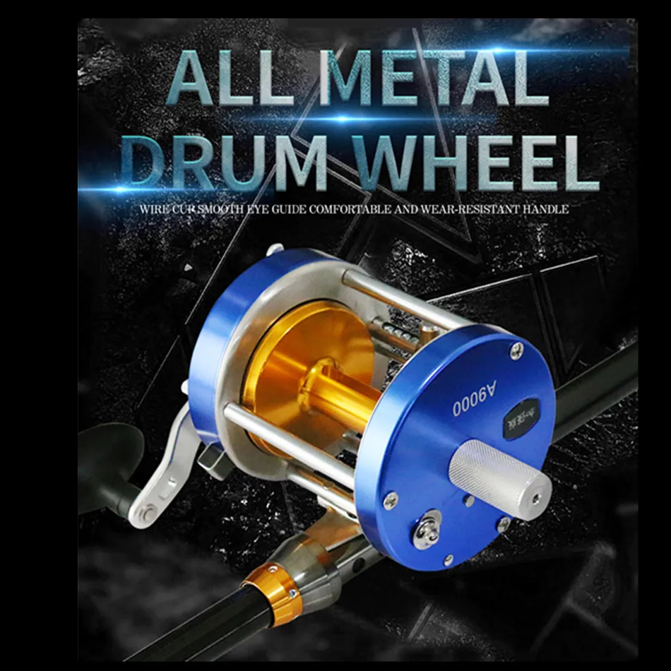 

Индивидуальный барабан полностью металлический визуальный якорь рыба барабан колесо + Электрический ползунок шлицевая Рыболовная катушка