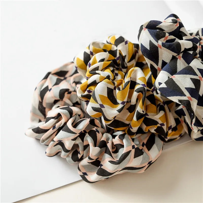 Новинка женские тканевые резинки для волос в клетку держатель хвоста мягкие