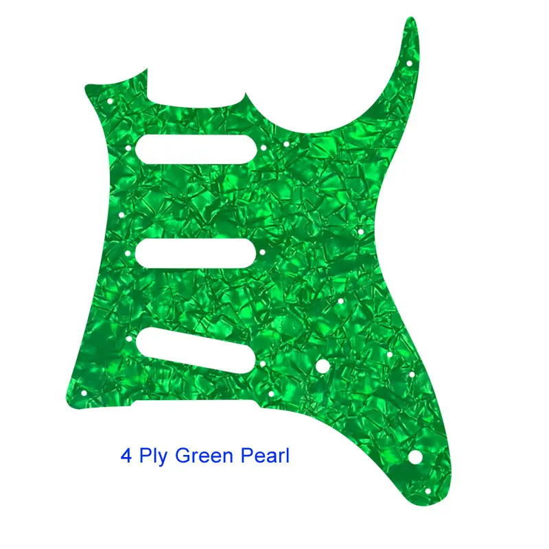 4Ply Green pearl Pleroo пользовательские гитарные части-для MIJ Ibanez GRX20 контур гитары накладку хамбакера пикап царапины пластины SSS накладки - Цвет: 4Ply Green pearl
