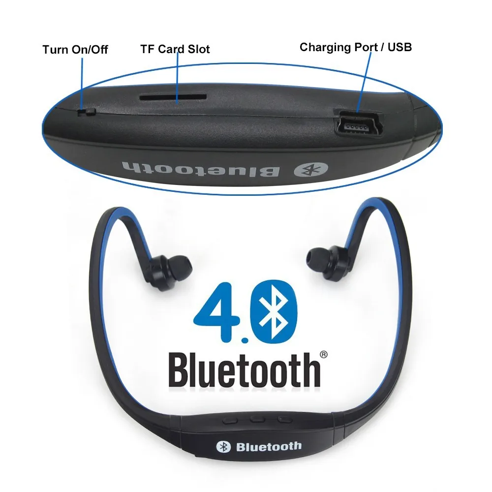 S9 Поддержка TF/SD карты Спортивные Беспроводные Bluetooth 4 0 наушники гарнитура для iPhone
