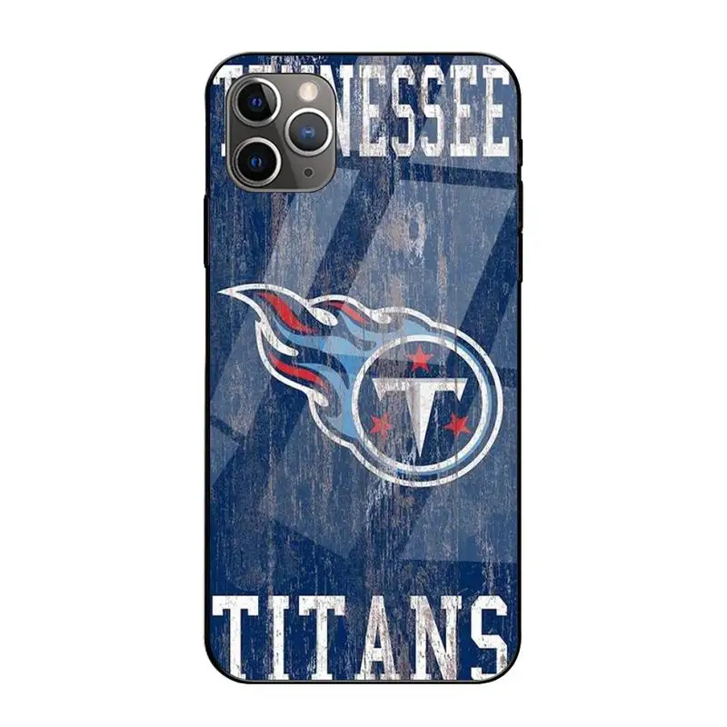 

Tennessee Titans Phone Case Tempered Glass For Iphone6plus 6S 7 7plus 8 X XS XSmax XR 11 12 Pro Max 12mini