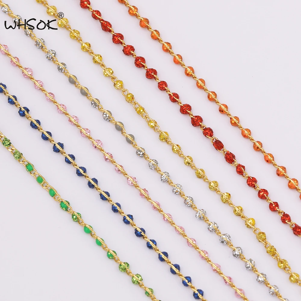 

WHSOK 1M/Lot Copper Chain/Shinny Oil Drop/Hand Made/Necklace Accessories/Jewelry Findings & Components/DIY Bracelets Making