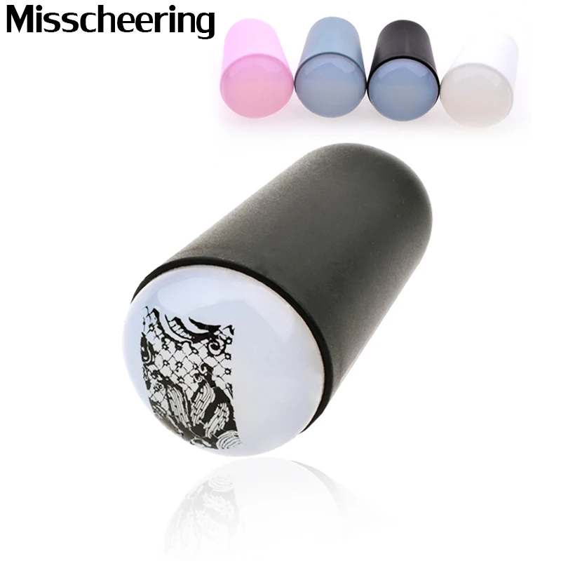 New1pc 3 2 см Профессиональный Зефир большой штамп для дизайна ногтей силиконовый