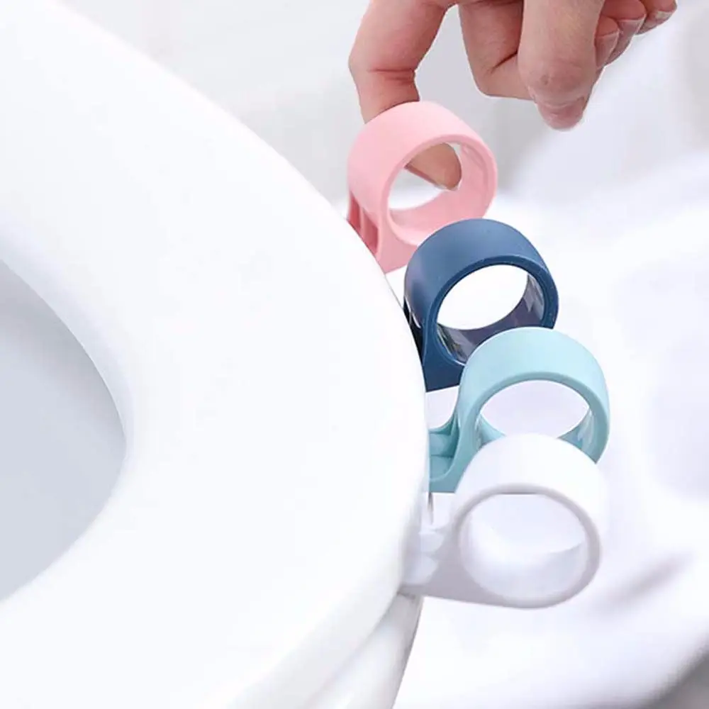 

Portable WC Toilet Cover Lifting Device Avoid Touching Toilet Lid Handle Bathroom Cartoon Snail Toilet Seat Lifters