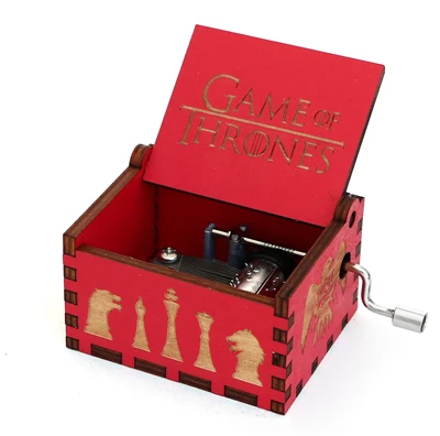 Game2-Red Прямая поставка, резная деревянная музыкальная шкатулка, ручная работа, музыкальная шкатулка Сейлор Мун, Музыкальная Коробка, подарок на день рождения, Рождественская Подарочная коробка, подарок - Цвет: Game2-Red