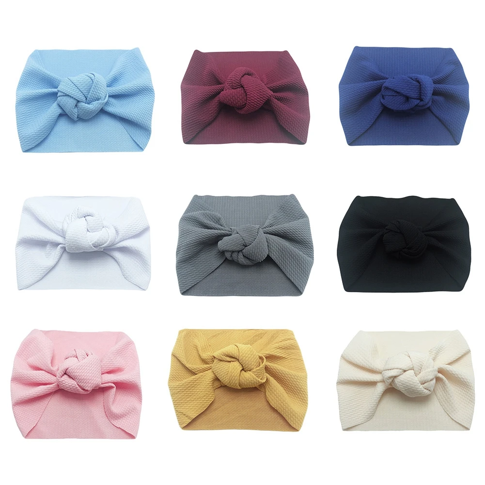 

9 Color Toddler Girls Kids Baby Big Bow Hairband Headband Stretch Turban Head Wrap 0-6Y