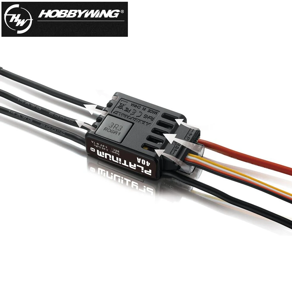 Hobbywing Platinum 25A V4 3-6S ESC/40A 3-4S ESC Бесщеточный электронный контроллер скорости для