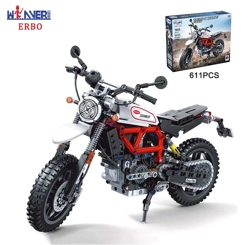 ERBO 611 948 шт. 1:6 Конструкторы для альпинизма мотоцикл техника модель игрушек