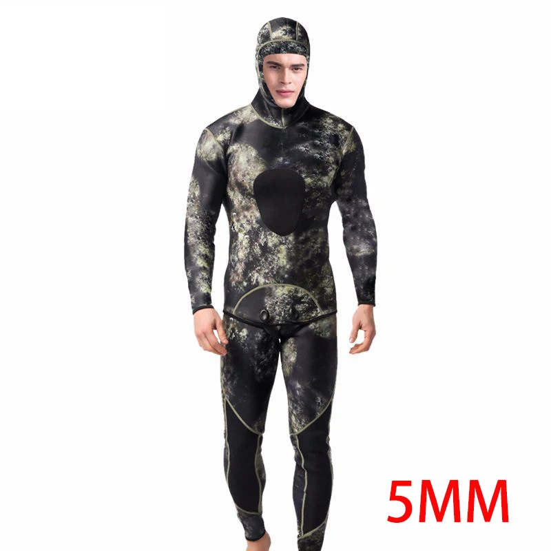 Гидрокостюм неопреновый 5 мм копье для рыбалки костюм дайвинга мужчин