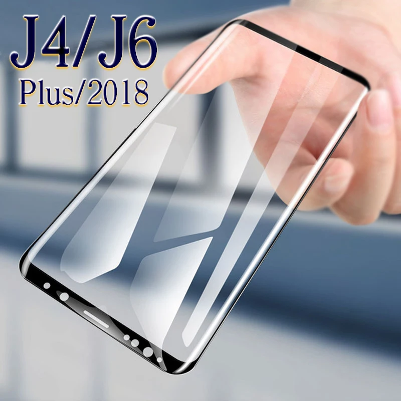 Фото Защитное стекло для Galaxy J6 Plus Защитная пленка экрана на Galxy J 4 6 J4 4J 6J 2018 J4Plus J6Plus