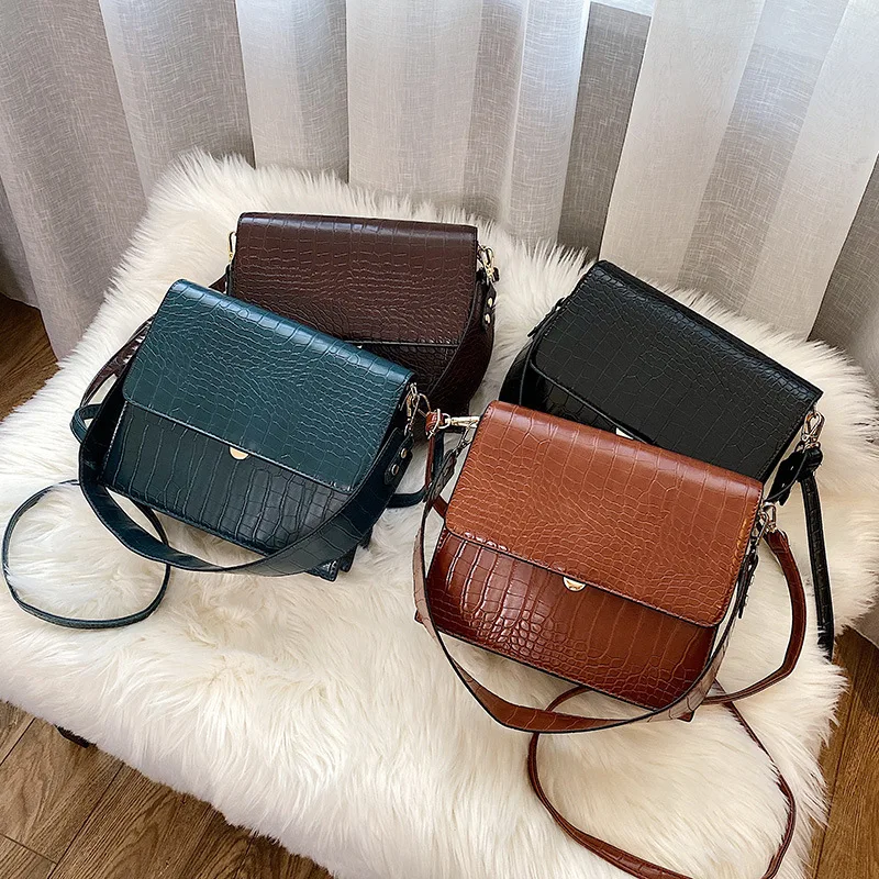 Модные женские сумки через плечо из кожи аллигатора качественная сумка