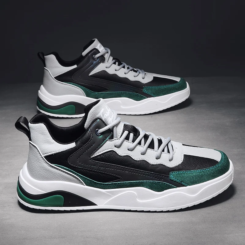 

Туфли мужские высокие однотонные на шнуровке, сетчатые, дышащие, износостойкие, Нескользящие