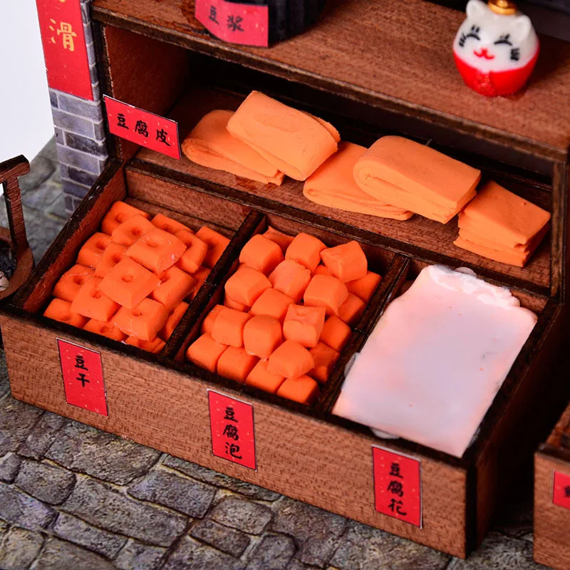 Кукольный домик сделай сам в китайском стиле старинное здание вилла магазинная