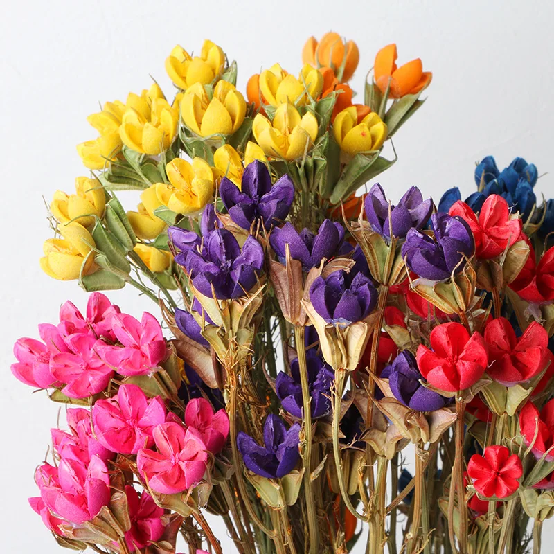 

6head Fiori Artificiali Happy Flower Hand Glue Bonding Small Floral Diy Material Bouquet Decoration