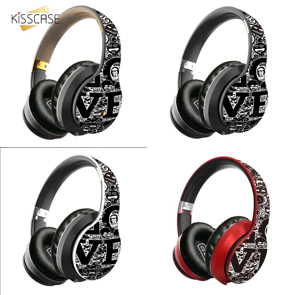 KISSCASE B1 граффити гарнитура 5 0 Bluetooth сабвуфер спортивные наушники fone bluetooth sem fio для