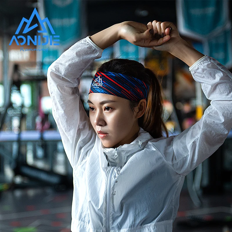 AONIJIE 2021 Gym Headband Multifunction Scarf Sports Breathable Headwear Yoga Sweatband For Outdoor Camping Hiking Cycling E4903