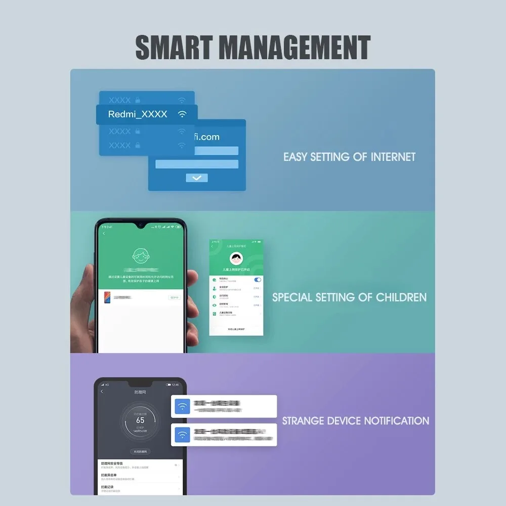 

NEW Xiaomi Redmi AX6 Router Dual Bands 2.4G/5.0G WiFi 6 Antennas Support 248 MAX Terminal Devices Connection Gigabit Version