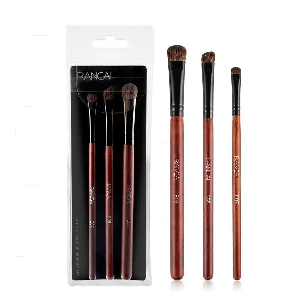 

3 Horsehair Eyeshadow Brush Set Makeup Brush Animal Hair Eye Makeup Tool