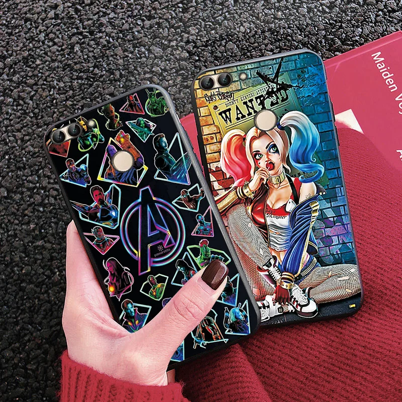 Чехлы для телефонов для Huawei Honor 7X7 S 7A 5,4" 8X 8C 8S 8A Чехол черный ТПУ чехол для Hua wei Honor 9X Pro 9Lite 7C RU 5,7" чехол s