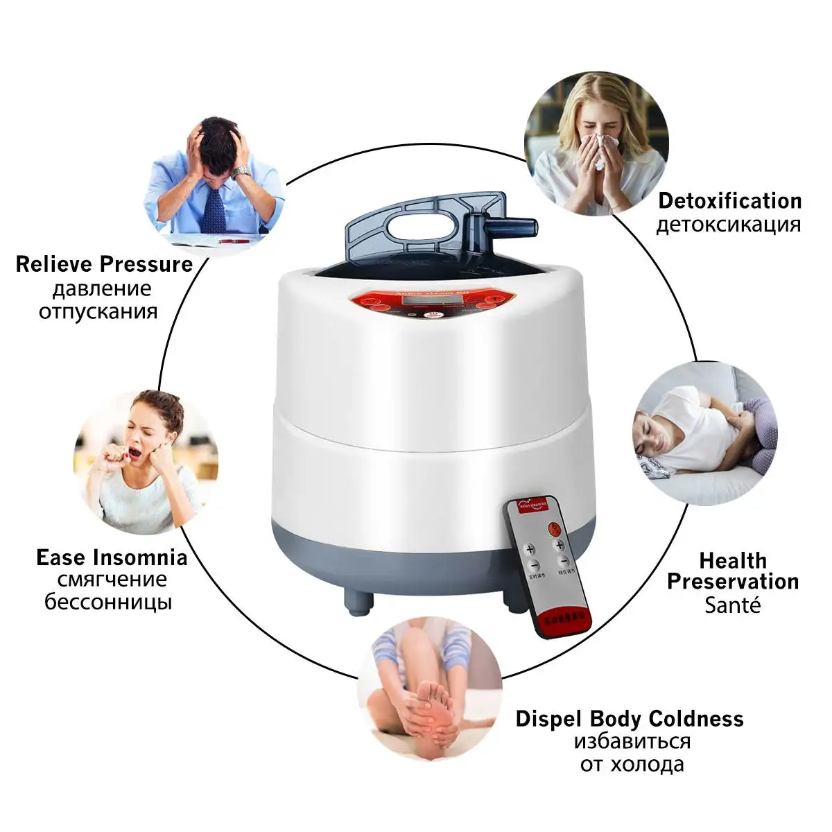 

Portable Steam Sauna Home Sauna Generator Slimming Household Sauna Box Beneficial Full Body Therapy Steam Spa Room