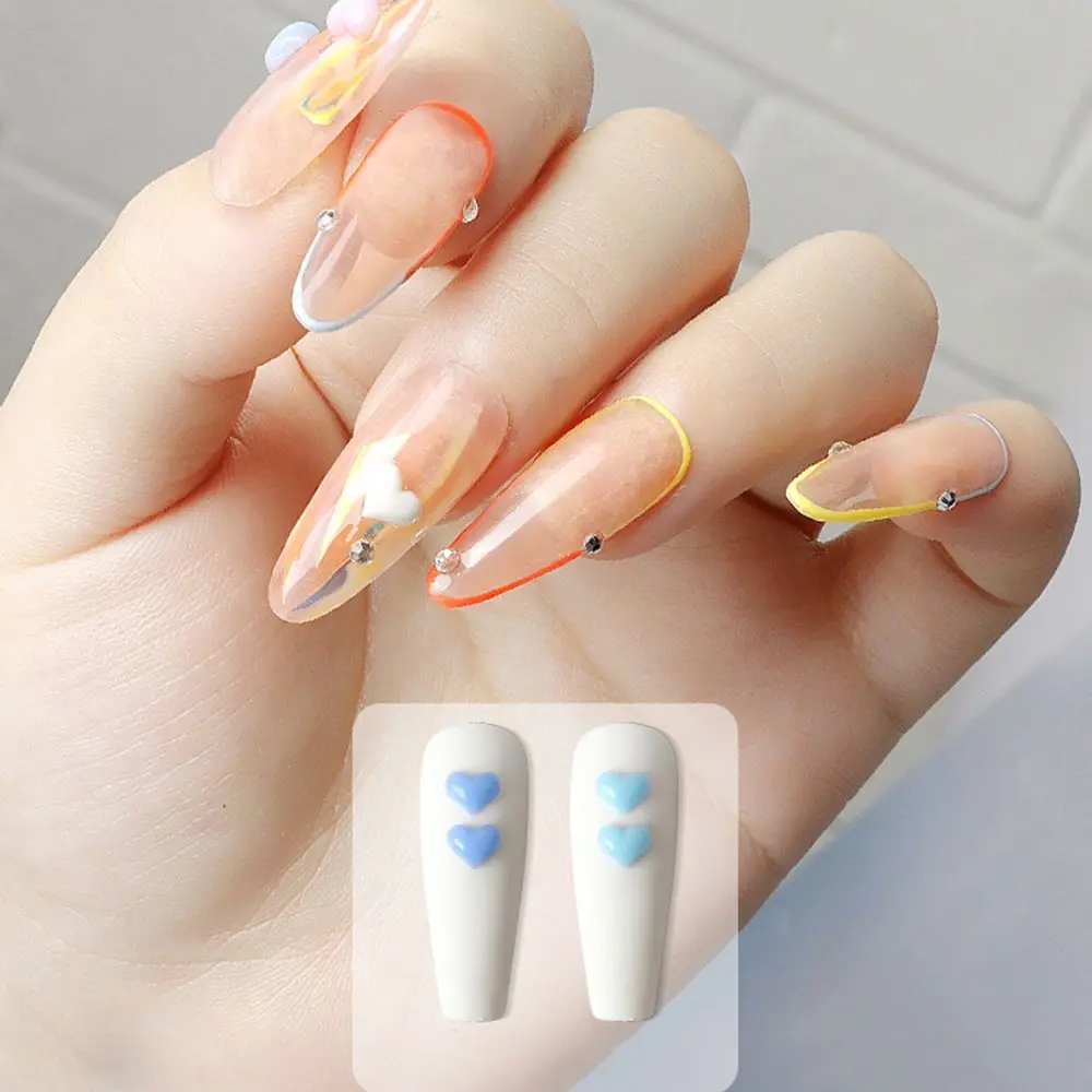

Japanese Love Nail Art Jewelry Heart-shaped Discoloration Symphony Nail Art Accessories Multicolor Nail Decoration