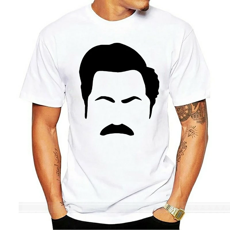 Футболка Ron Swanson футболка ФБР для парков и отдыха Burt Macklin ТВ парки Rec подарок 100%