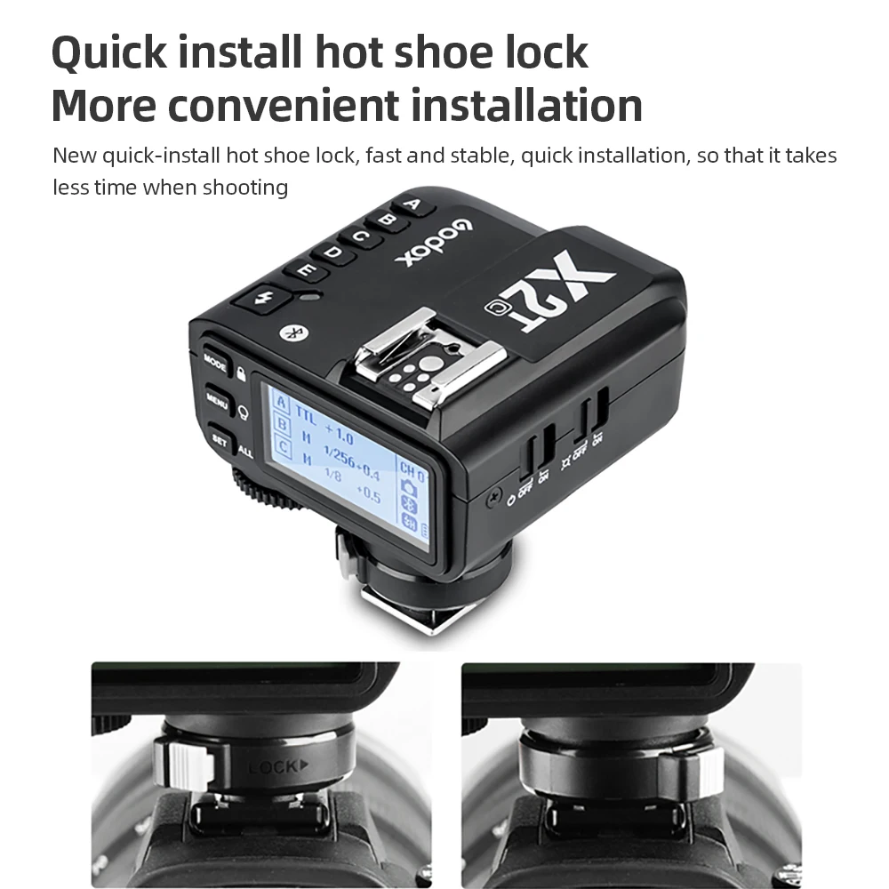 Беспроводная вспышка-передатчик Godox X2 с ресивером для Canon Nikon Sony | Электроника