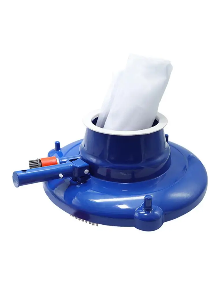 

Swimming Pool Leaf Vacuum Cleaner with Brushes Swivel Wheels Ultra Fine Filter Bag Quick Cleaning Suction Head Pool Cleaner
