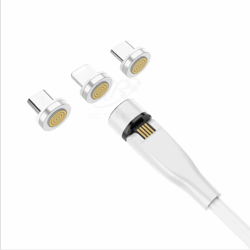 Магнитный кабель вращающийся на 2020 градусов Micro USB Type-C зарядный для iPhone 11 Pro Max