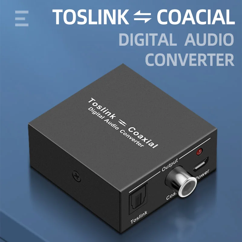 Двунаправленный оптический spdif toslink к коаксиальному или аудио преобразователю