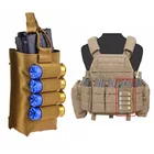Тактические боеприпасы Журнал Сумка Molle 12GA 12 Калибр боеприпасы снаряжения дробовик ружье резак Журнал Сумка Охота AK AR15 Mag Pouch