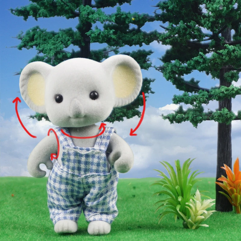 Детская модель семьи лесных животных масштаб 1:12 мебель для кукольного домика