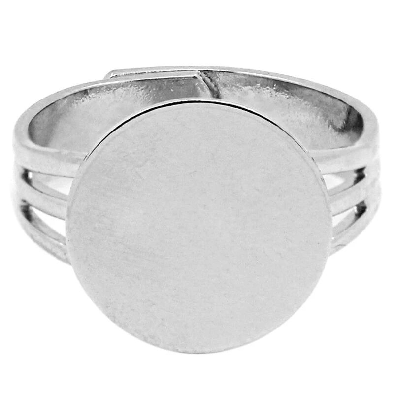 

7.5mm Flat Round Tray DIY Finger Rings Making Kits Stainless Steel Finger Rings Components for Rings Jewelry Making