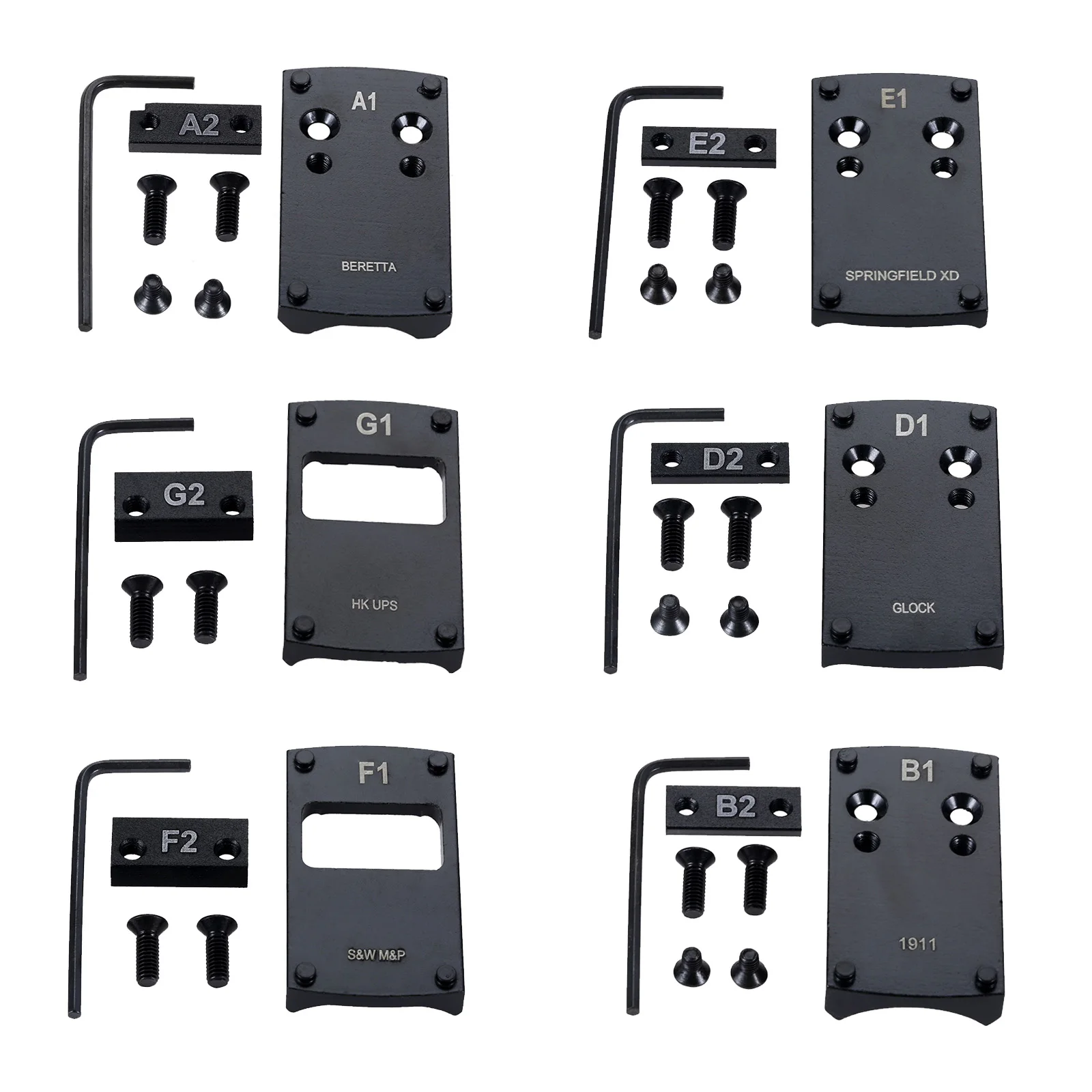 7 шт. передний прицел для тела набор замены стального прицела тактические