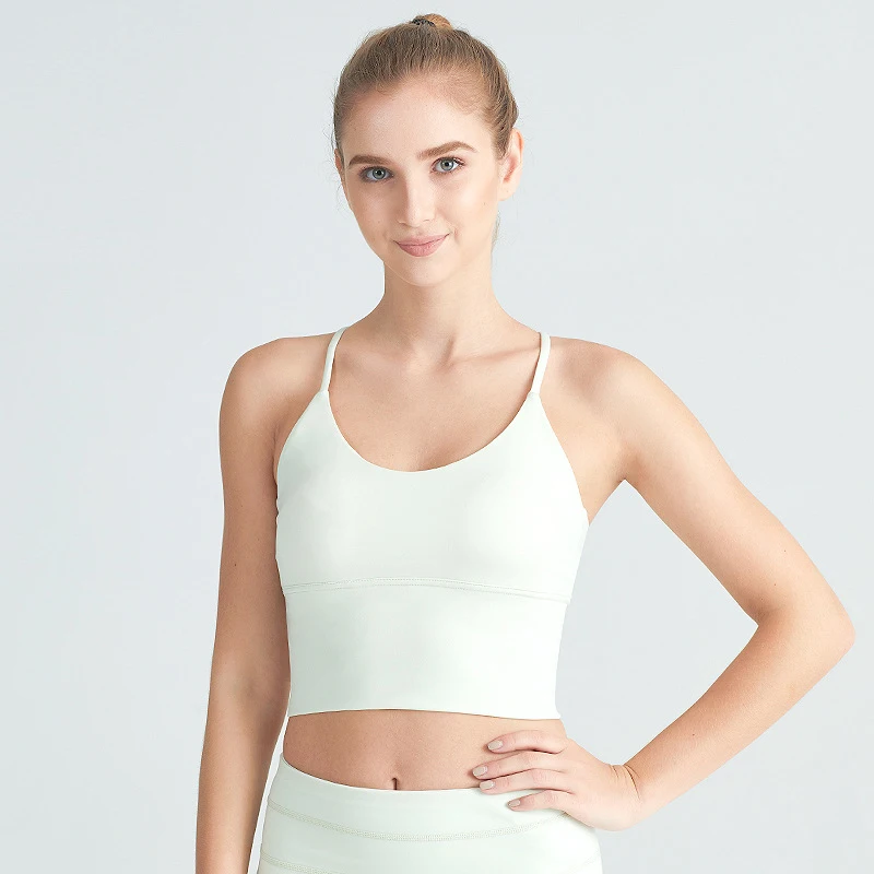 Спортивный бюстгальтер для йоги высокопрочный Противоударный фитнеса женский с
