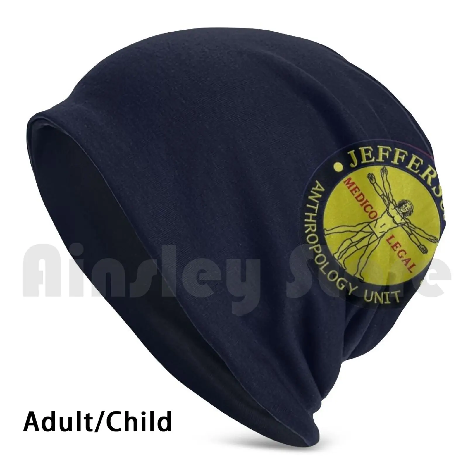 

Шапочки с логотипом Джефферсона, пуловер, шапка, удобные кости, ТВ-сериал, ТВ-сериал, Seeley, стенд, Анжела