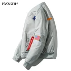 Зимняя куртка FOCUSFIT в стиле милитари, верхняя одежда, мужская армейская куртка-пилот с хлопковой подкладкой, куртка-бомбер, повседневные куртки, бейсбольные куртки