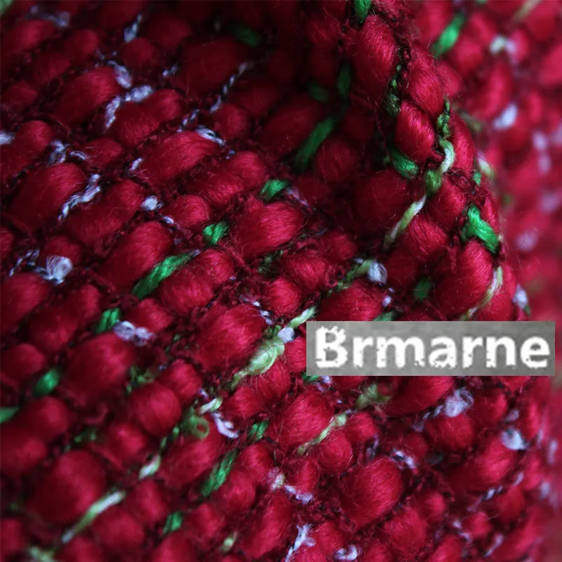 45 см * 140 см/шт. Осенне-зимнее толстое шерстяное пальто красная одежда