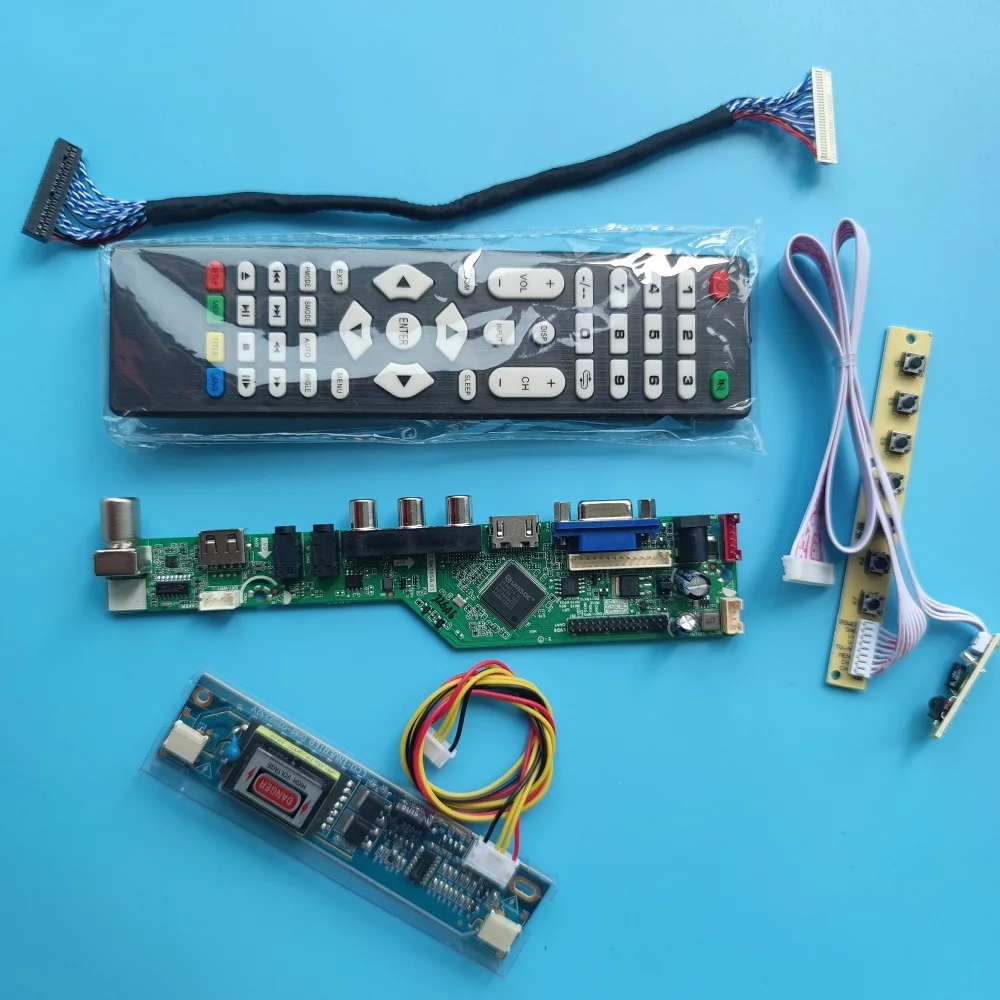 

kit for LP150X12/QD15XL11/QD15XL15/B150XN05/B150XN06 VGA+AV+USB 2CCFL 1024*768 LVDS 30Pin screen LCD display controller board