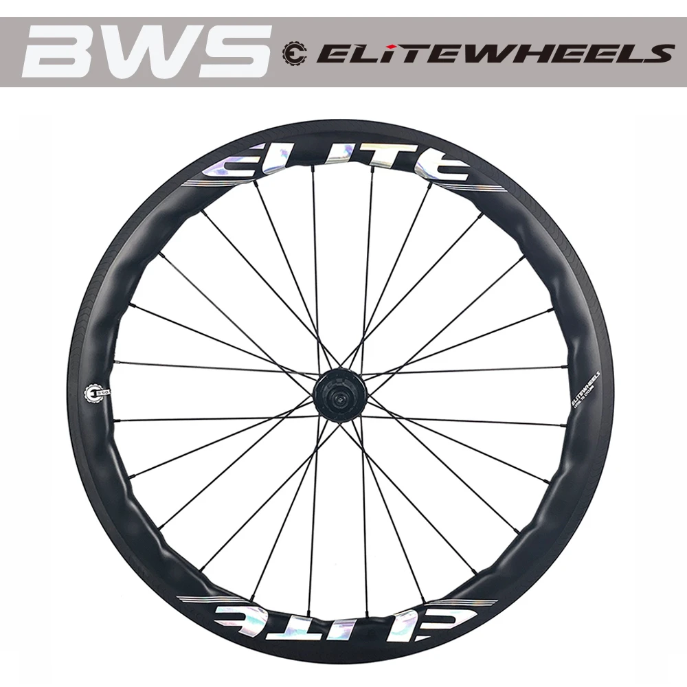 ELITEWHEELS BWS карбоновый шоссейный комплект Колес 50 мм Глубина 27 ширина велосипедные