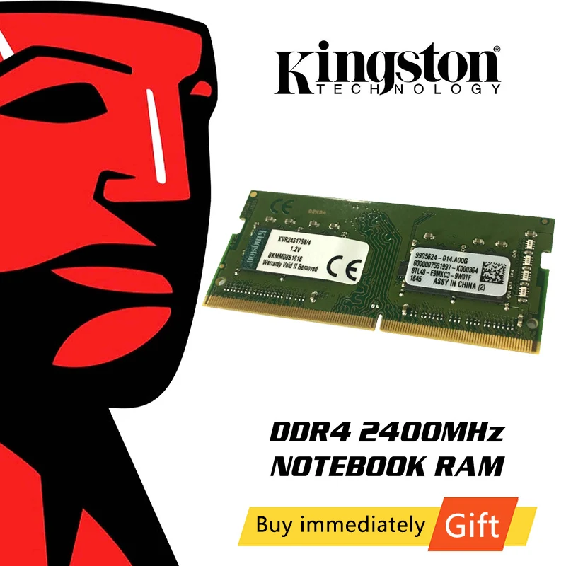 Kingston Память DDR4 RAM 16gb 8GB 4GB 2400Mhz 1 2 V 260 Pin ноутбук Intel игровая карта памяти для ноутбука