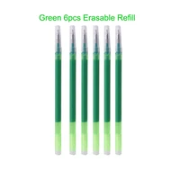 6 pcs 0 7mm 0 5mm erasable pen refill rod replacement gel pen refills blue black ink office school stationery writing supplies