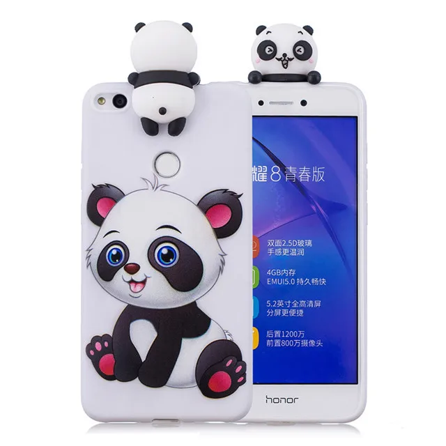 Чехол для Huawei Honor 8 9 10 Lite Силиконовый ТПУ чехол 3D с единорогом пандой совой P20 P30 Pro