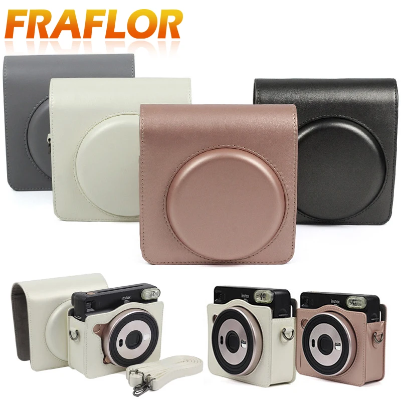 Прозрачный чехол из искусственной кожи и ПВХ для Fuji Fujifilm Instax SQ 6 SQ6|Сумки