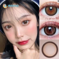 MOONZI sweet circle brown natural Contact Lenses Soft for Eyes big pupil Contact Lens Myopia Prescription degree 2pcs Pair