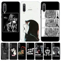 sad japanese anime aesthetic for xiaomi redmi note 10s 10 11s 11 9s 9 8t 8 pro phone case 11t 5g 11e 9t 7 6 5 5a 4x fundas cover