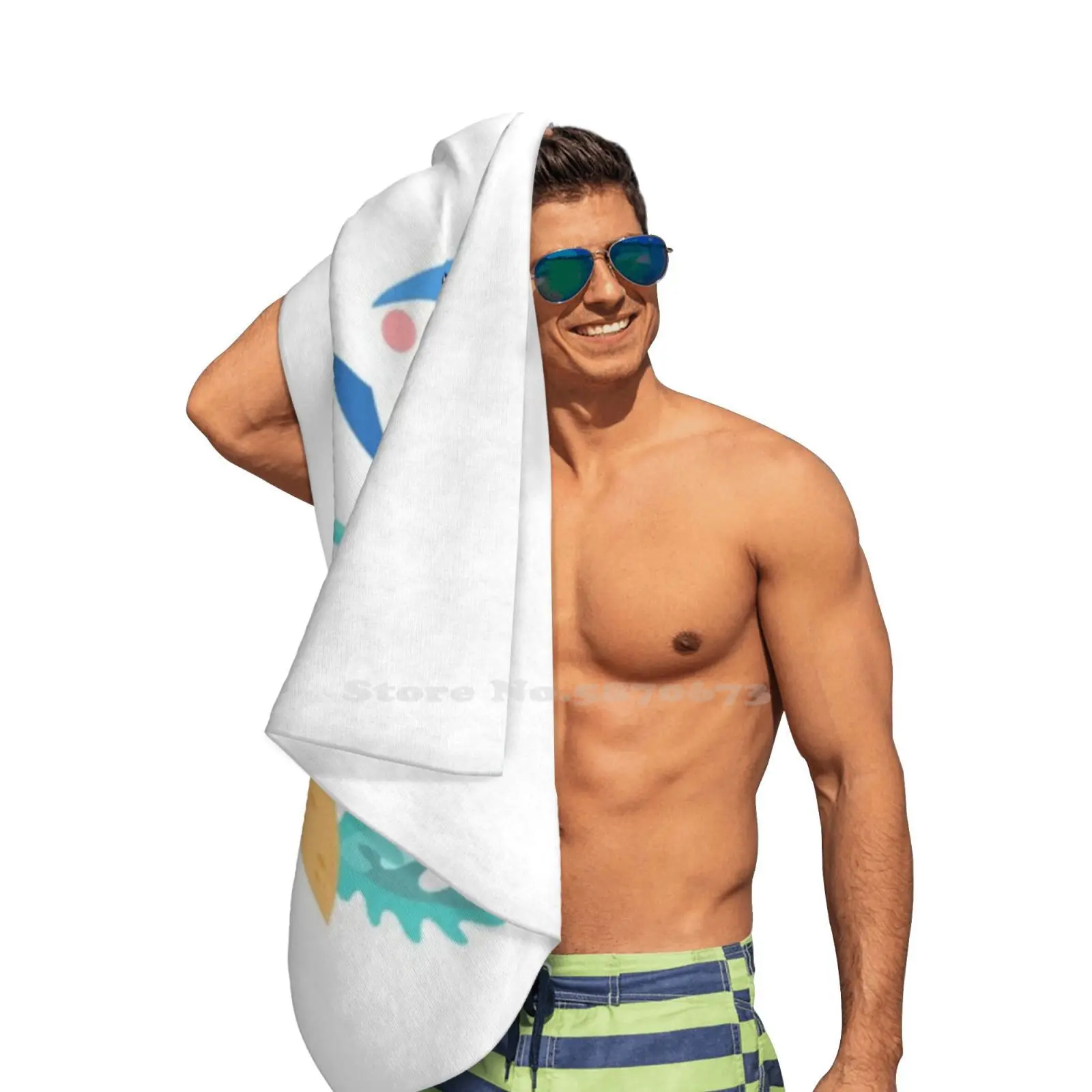 Плоское Большое банное полотенце пляжное солнцезащитное одеяло плоское