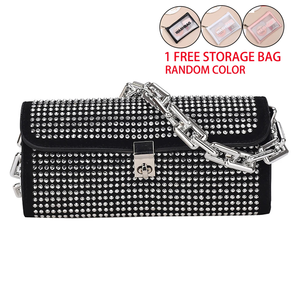 

Xiaoxiangfeng handbags new 2021 summer bag shoulder diamond diagonal bag fashion trendy cool bag