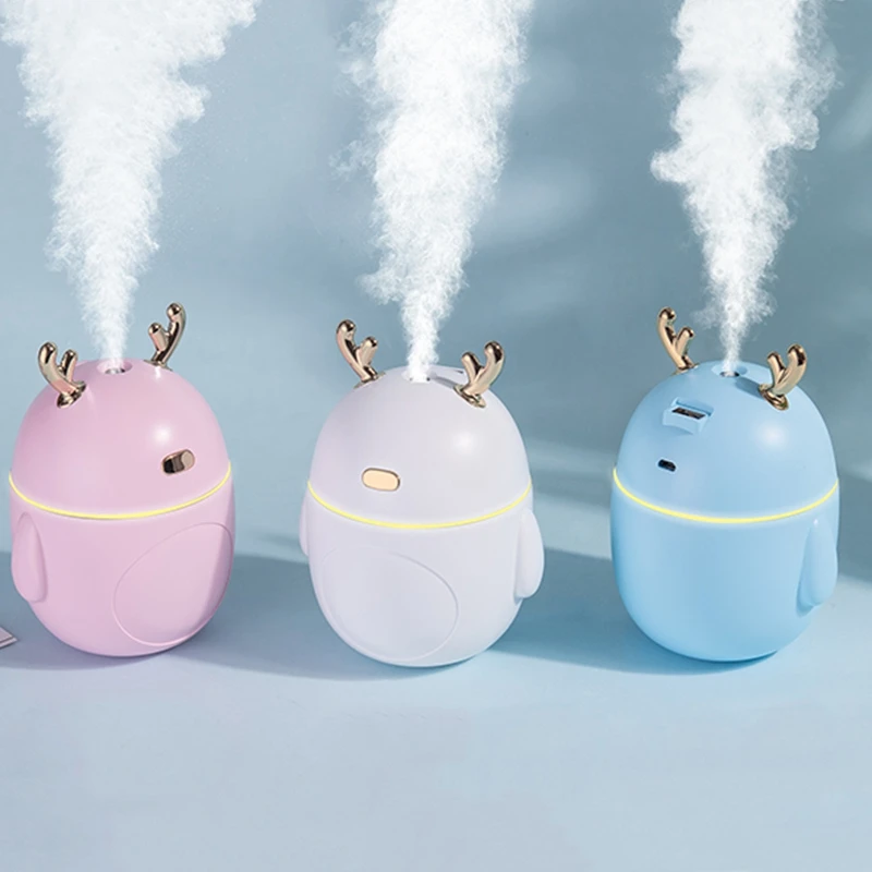 

Увлажнитель воздуха ультразвуковой со светодиодный светильник и питанием от USB